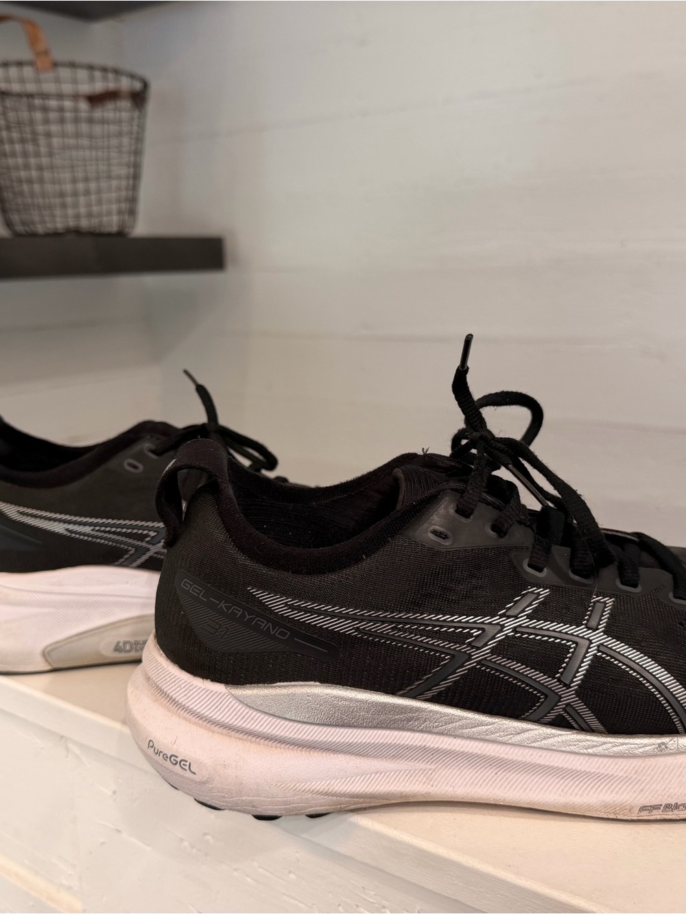Women’s Asics Black and White GEL-Kayano 21 Running Shoes